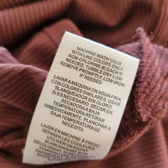 THREAD & SUPPLY Plum Purple Corduroy Cropped Button Down Jacket - Picture 10 of 10